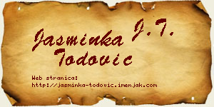 Jasminka Todović vizit kartica